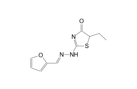 2-Furaldehyde (5-ethyl-4-oxo-4,5-dihydro-1,3-thiazol-2-yl)hydrazone