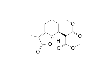 Propanedioic acid, (2,4,5,6,7,7a-hexahydro-3-methyl-2-oxo-7-benzofuranyl)-, dimethyl ester, trans-
