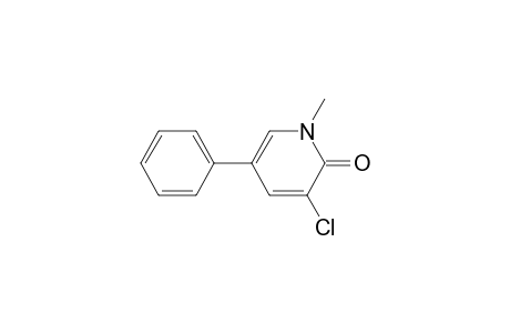 2(1H)-Pyridinone, 3-chloro-1-methyl-5-phenyl-