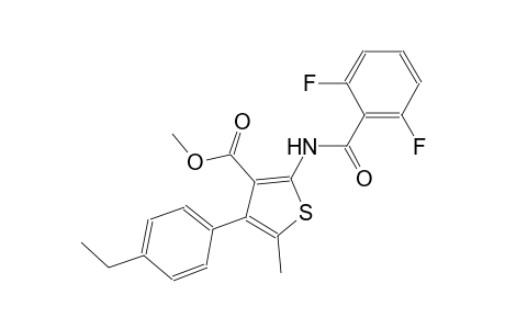 methyl 2-[(2,6-difluorobenzoyl)amino]-4-(4-ethylphenyl)-5-methyl-3-thiophenecarboxylate