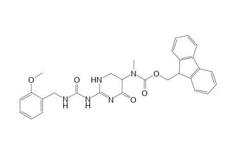 2-[N-(2'-Methoxybenzylcarbamoyl)amino]-5-(N'-methyl-N'-fluorenylmethylcarbonylamino)-1,4,5,6-tetrahydropyrimidin-4-one