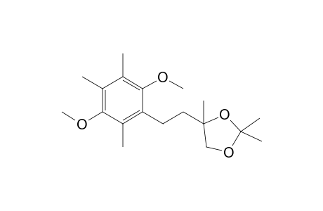 4-[2-(2,5-dimethoxy-3,4,6-trimethyl-phenyl)ethyl]-2,2,4-trimethyl-1,3-dioxolane