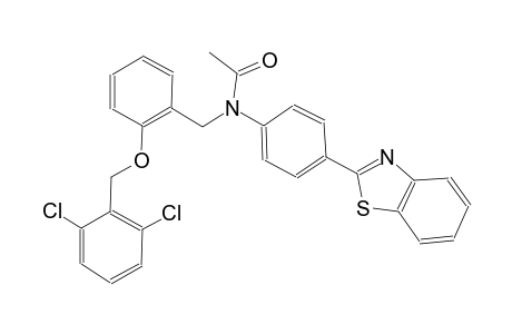 acetamide, N-[4-(2-benzothiazolyl)phenyl]-N-[[2-[(2,6-dichlorophenyl)methoxy]phenyl]methyl]-