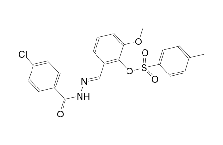 2-{(E)-[(4-chlorobenzoyl)hydrazono]methyl}-6-methoxyphenyl 4-methylbenzenesulfonate