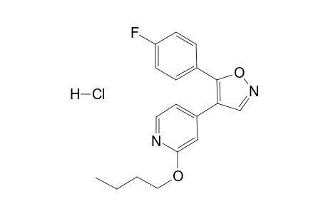 2-Butoxy-4-[5-(4-fluorophenyl)isoxazol-4-yl]-pyridine HCl