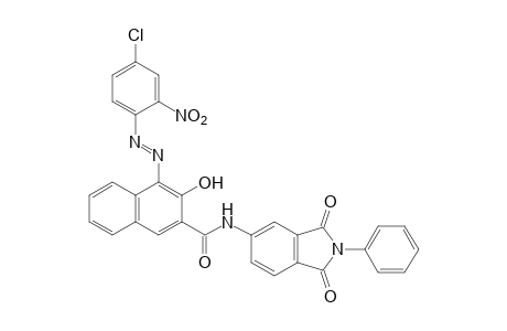 4-[(4-CHLORO-2-NITROPHENYL)AZO]-N-(1,3-DIOXO-2-PHENYL-5-ISOINDOLINYL)-3-HYDROXY-2-NAPHTHAMIDE