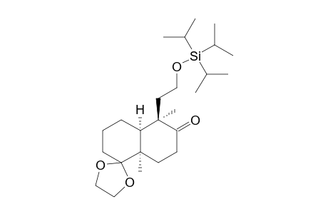 (4aR,5R,8aR)-3,4,4a,5,8,8a-Hexahydro-5,8a-dimethyl-5-(2'-triisopropylsiloxyethyl)naphthalene-1,6(2H,7H)-dione ethylene ketal