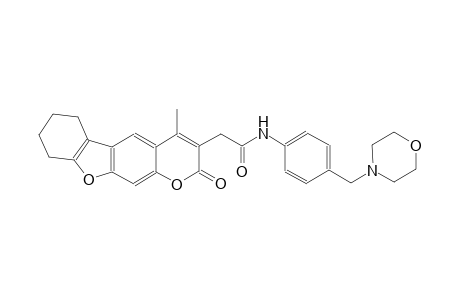 2H-benzofuro[3,2-g][1]benzopyran-3-acetamide, 6,7,8,9-tetrahydro-4-methyl-N-[4-(4-morpholinylmethyl)phenyl]-2-oxo-
