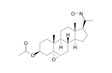 3-BETA-ACETOXY-5-ALPHA,6-ALPHA-EPOXY-20-HYDROXYIMINO-PREGNAN-20-ONE