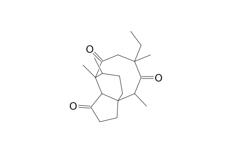 Tetracyclo[5.4.3.0(7,11)]tetradeca-2,5,10-trione, 4-ethyl-1,4,6,14-tetramethyl-