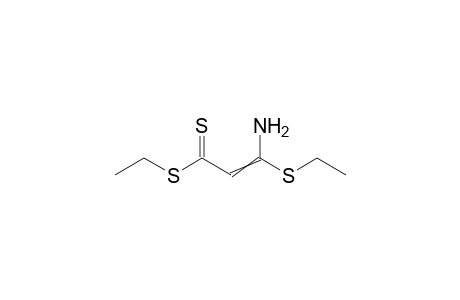 3-Amino-3-(ethylthio)dithioacrylic acid-ethylester