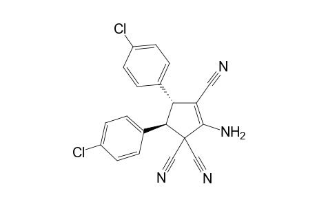 (4R,5R)-2-Amino-4,5-bis-(4-chloro-phenyl)-cyclopent-2-ene-1,1,3-tricarbonitrile