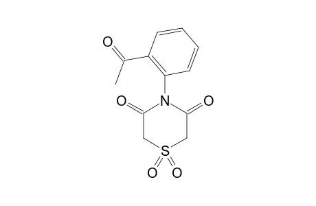 4-(o-acetylphenyl)-3,5-thiomorpholinedione, 1,1-dioxide