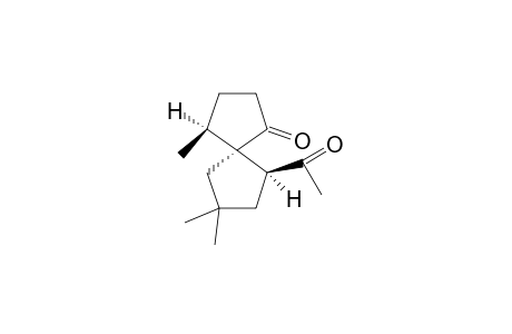 rel-(4R,5S,6R)-6-Acetyl-4,8,8-trimethylspiro[4.4]nonan-1-one