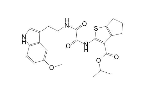 isopropyl 2-{[{[2-(5-methoxy-1H-indol-3-yl)ethyl]amino}(oxo)acetyl]amino}-5,6-dihydro-4H-cyclopenta[b]thiophene-3-carboxylate