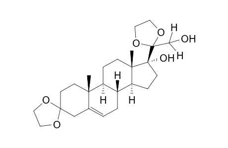 17,21-Dihydroxypregn-5-ene-3,20-dione, cyclic bis(ethylene acetal)