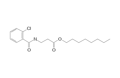 .beta.-Alanine, N-(2-chlorobenzoyl)-, octyl ester