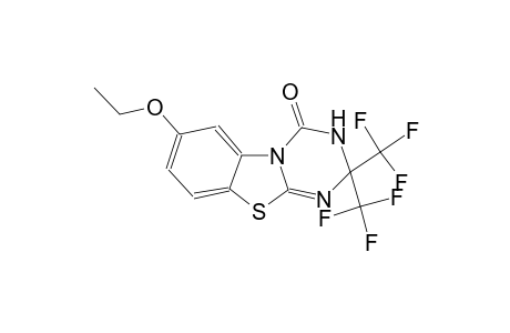 2H-1,3,5-Triazino[2,1-b]benzothiazol-4(3H)-one, 7-ethoxy-2,2-di(trifluoromethyl)-