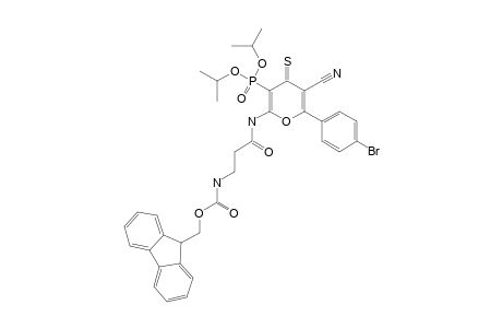 2-(FLUORENYL-9-METHOXYCARBONYL-BETA-GLYCYL)-AMINO-5-CYANO-6-(4'-BROMOPHENYL)-4-THIOXO-4H-PYRAN-3-YLPHOSPHONIC-ACID-DIISOPROPYLESTER