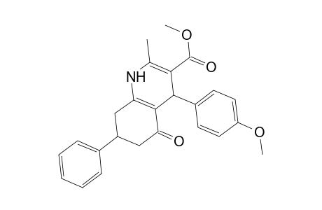 Methyl 4-(4-methoxyphenyl)-2-methyl-5-oxo-7-phenyl-1,4,5,6,7,8-hexahydro-3-quinolinecarboxylate