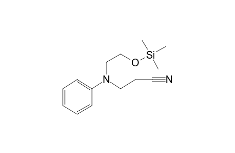 3-[(2-Hydroxyethyl)anilino]propanenitrile, o-tms