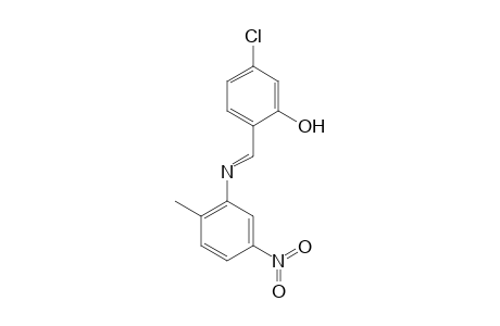 5-Chloro-2-{[(2-methyl-5-nitrophenyl)imino]methyl}phenol
