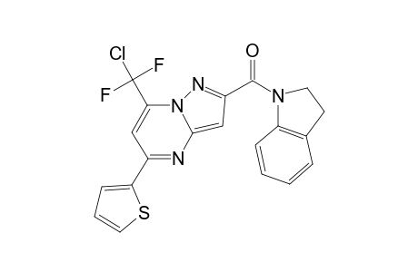 pyrazolo[1,5-a]pyrimidine, 7-(chlorodifluoromethyl)-2-[(2,3-dihydro-1H-indol-1-yl)carbonyl]-5-(2-thienyl)-