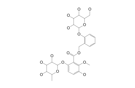 2'-BETA-D-GLUCOPYRANOSYLOXYBENZYL_6-ALPHA-L-RHAMNOPYRANOSYLOXY-3-HYDROXY-2-METHOXYBENZOATE