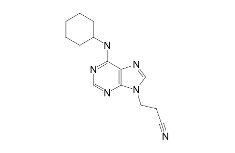 9-BETA-CYANOETHYL-6-CYCLOHEXYLAMINO-PURINE