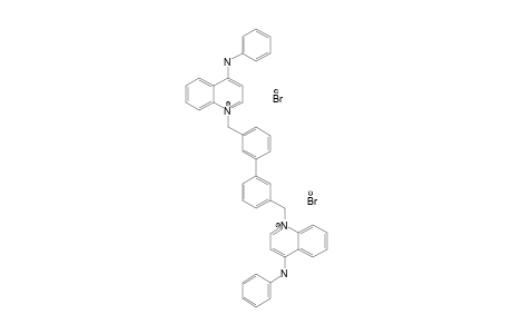 [1-[3-[3-[(4-anilinoquinolin-1-ium-1-yl)methyl]phenyl]benzyl]quinolin-1-ium-4-yl]-phenyl-amine dibromide