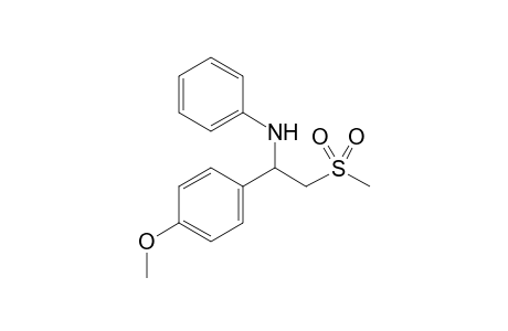N-(1-(4-Methoxyphenyl)-2-(methylsulfonyl)ethyl)aniline