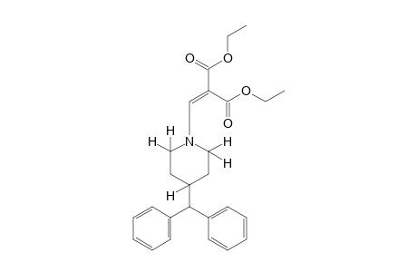 {[4-(diphenylmethyl)piperidino]methylene}malonic acid, diethyl ester