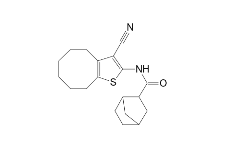 Bicyclo[2.2.1]heptane-2-carboxamide, N-(4,5,6,7,8,9-hexahydro-3-cyanocycloocta[b]thien-2-yl)-