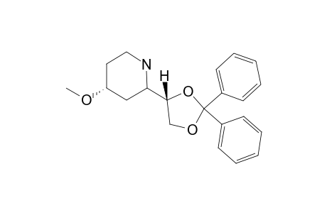 (+/-)-(2RS,4SR)-2-[(4RS)-2,2-DIPHENYL-1,3-DIOXOLAN-4-YL]-4-METHOXY-PIPERIDINE