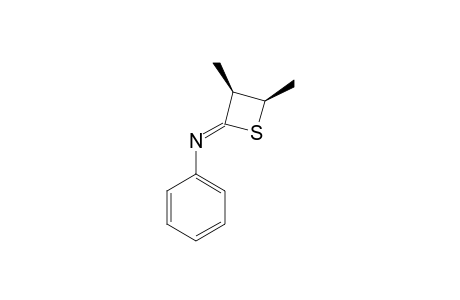 CIS-N-(3,4-DIMETHYL-2-THIETANYLIDENE)-ANILINE