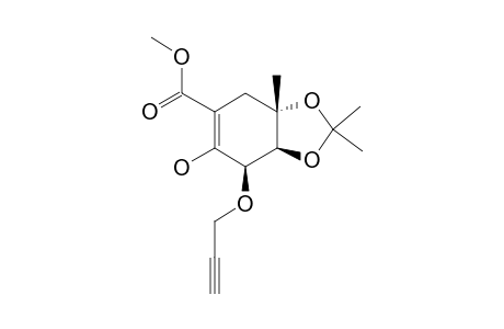 (3R,4S,5S)-METHYL-2-HYDROXY-4,5-ISOPROPYLIDENE-DIOXY-5-METHYL-3-[(PROP-2-YNYL)-OXY]-CYCLOHEX-1-ENE-1-CARBOXYLATE