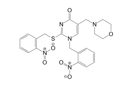 2-o-nitrobenzylthio-1-o-nitrobenzyl-5-morpholinomethyluracil