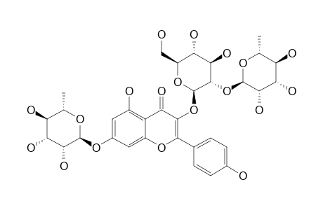 KAEMPFEROL-3-O-ALPHA-L-RHAMNOPYRANOSYL-(1->2)-BETA-D-GLUCOPYRANOSIDE-7-O-ALPHA-L-RHAMNOPYRANOSIDE