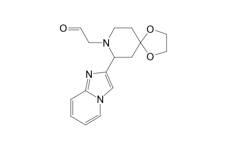 N-FORMYLMETHYL-2-(PYRIDO-[1,2-A]-IMIDAZO-2-YL)-4-PIPERIDONE-ETHYLENE-ACETAL