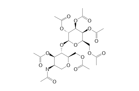 2-ACETAMIDO-3,6-DI-O-ACETYL-1,5-ANHYDRO-2-DEOXY-4-O-(2,3,4,6-TETRA-O-ACETYL-BETA-D-GALACTOPYRANOSYL)-D-MANNOPYRANOSIDE