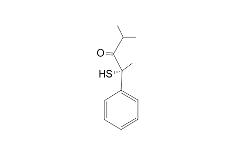 (-)-(R)-2-Thio-4-methyl-2-phenylpentan-3-one