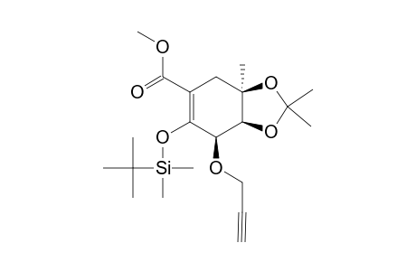 (3R,4S,5R)-METHYL-2-[(TERT.-BUTYLDIMETHYLSILYL)-OXY]-4,5-ISOPROPYLIDENENDIOXY-5-METHYL-3-[(PROP-2-YNYL)-OXY]-CYCLOHEX-1-ENE-1-CARBOXYLATE