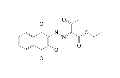 ETHYL-2-[(3-HYDROXY-1,4-DIOXO-1,4-DIHYDRO-NAPHTHALEN-2-YL)-HYDRAZONO]-3-OXO-BUTYRATE