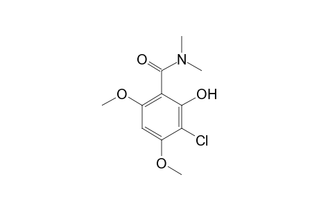 3-chloro-4,6-dimethoxy-N,N-dimethylsalicylamide