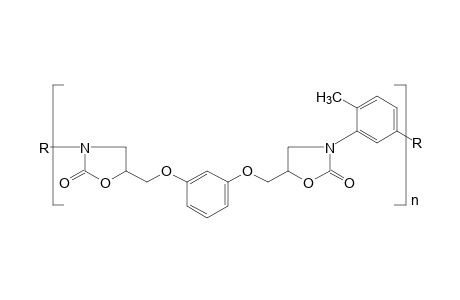 Polymeric 2-oxazolidinone ether