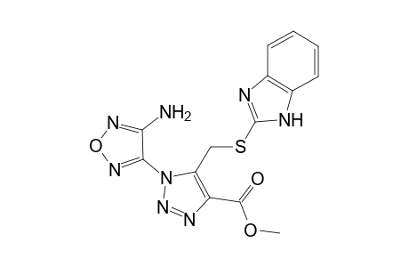 1H-1,2,3-triazole-4-carboxylic acid, 1-(4-amino-1,2,5-oxadiazol-3-yl)-5-[(1H-benzimidazol-2-ylthio)methyl]-, methyl ester
