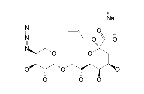 SODIUM-4-AZIDO-4-DEOXY-BETA-L-ARABINOPYRANOSYL-(1->8)-(ALLYL-3-DEOXY-ALPHA-D-MANNO-OCT-2-ULOPYRANOSIDE)-ONATE