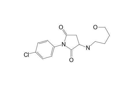 1-(4-Chlorophenyl)-3-(4-hydroxybutylamino)pyrrolidine-2,5-quinone