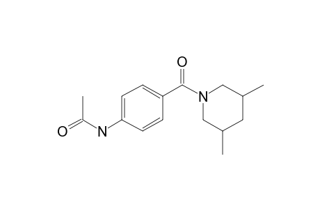 Acetamide, N-[4-(3,5-dimethyl-1-piperidylcarbonyl)phenyl]-