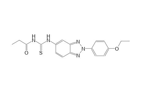 N-[2-(4-ethoxyphenyl)-2H-1,2,3-benzotriazol-5-yl]-N'-propionylthiourea